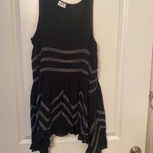 Free People Black mini Sun dress size Large